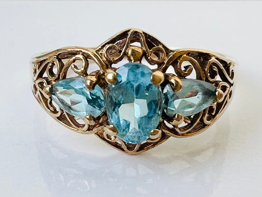 9ct Gold Topaz Ring