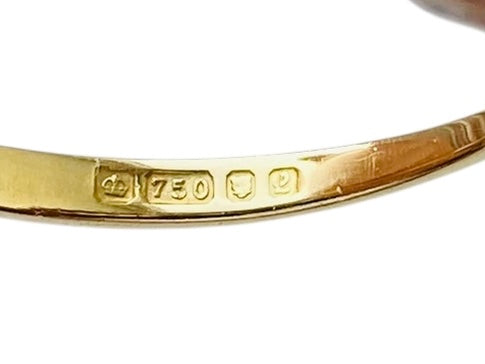 Vintage 18ct Gold Ruby & Diamond Ring