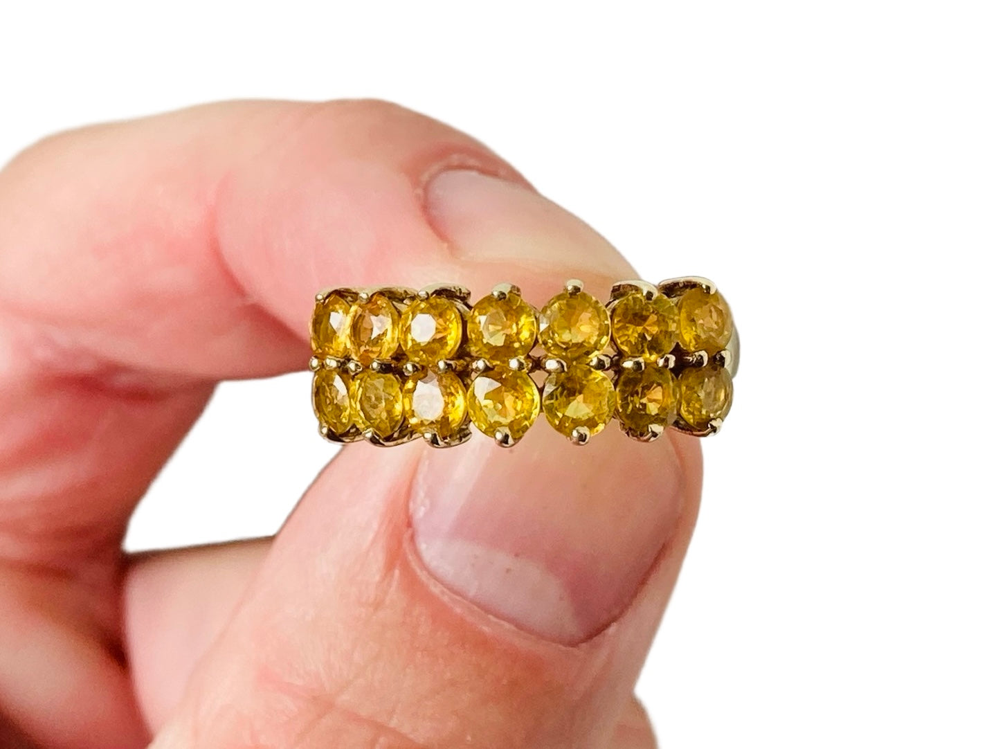 9ct Gold Yellow Sapphire Ring