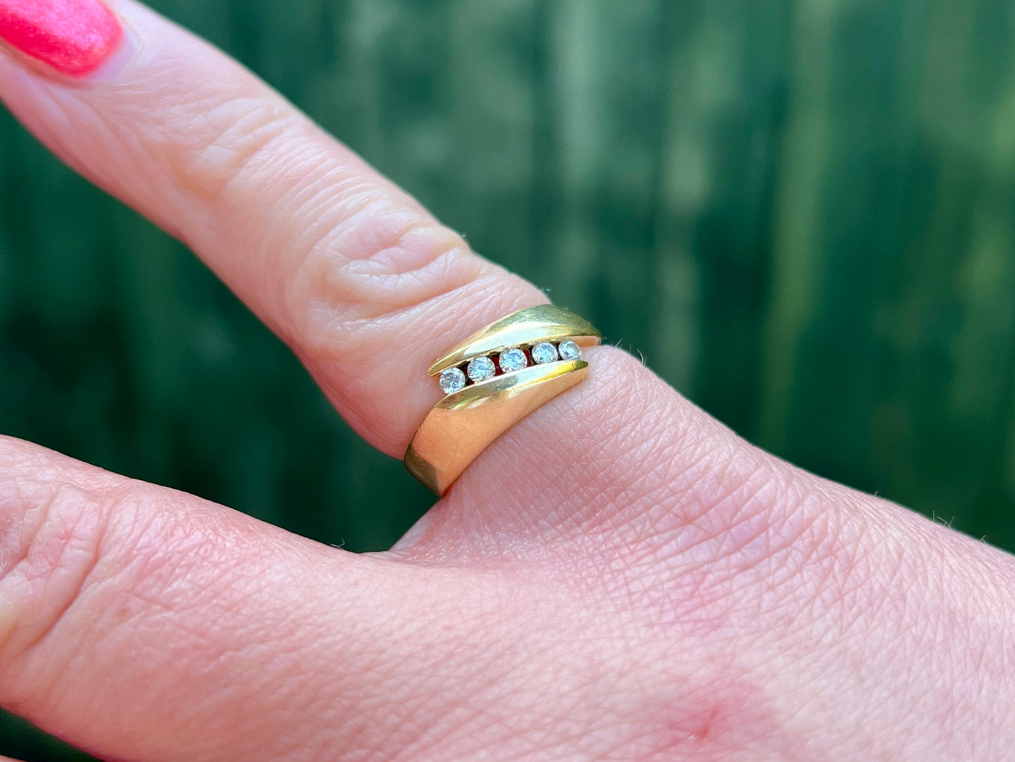 Vintage 18ct Gold Diamond Ring
