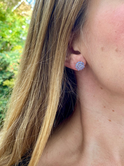 9ct Gold Tanzanite Stud Earrings