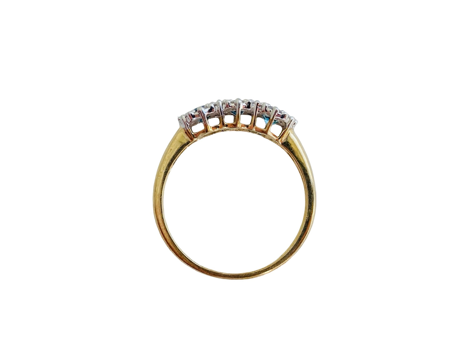 9ct Gold Topaz & Diamond Ring