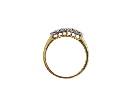 9ct Gold Topaz & Diamond Ring