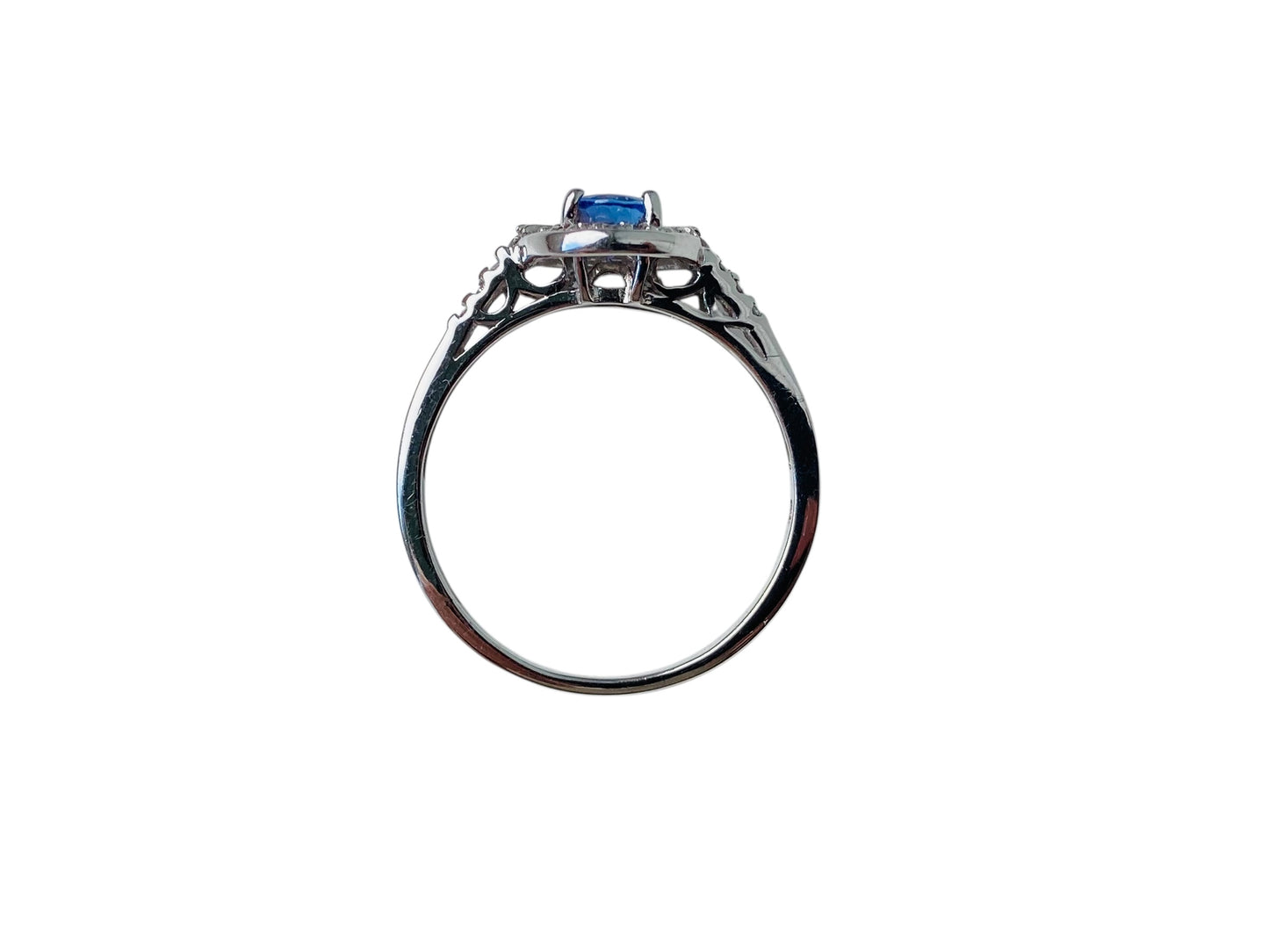 9ct Gold Tanzanite & Diamond Ring