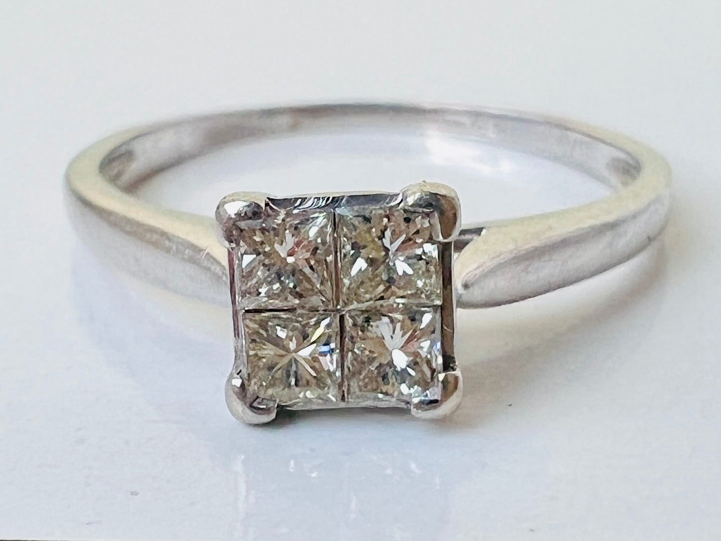 9ct Gold Four-Stone Diamond Ring