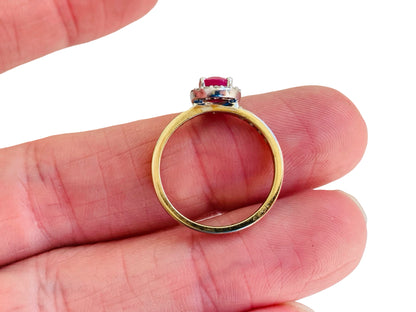 9ct Gold Ruby & Diamond Ring
