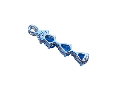 9ct Gold Tanzanite & Diamond Pendant