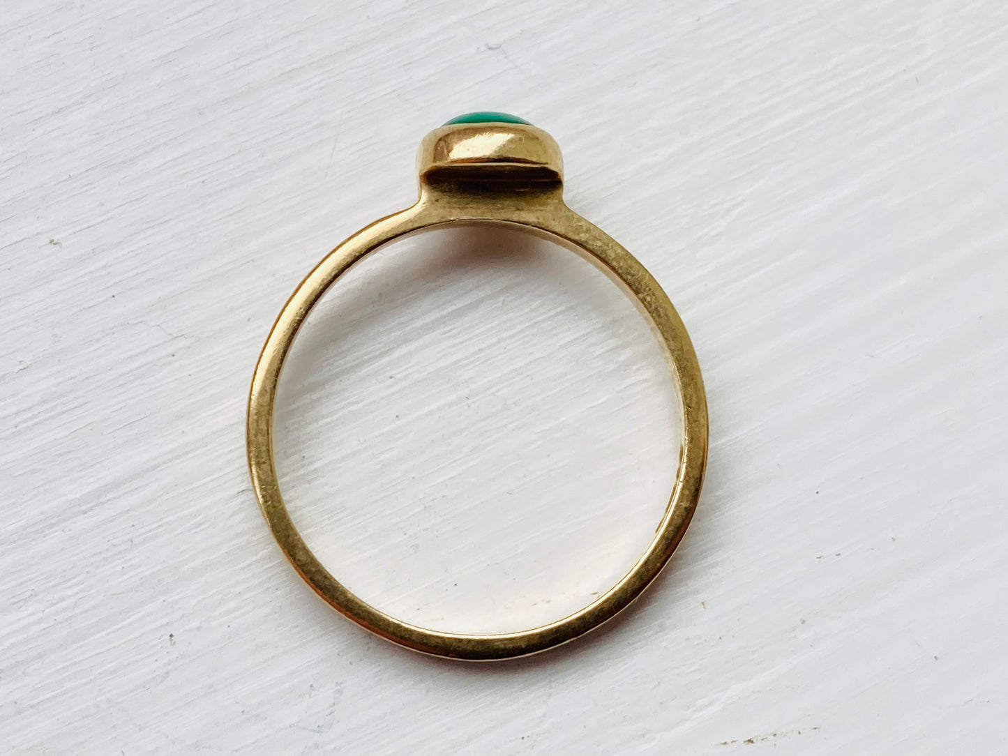 9ct Gold Malachite Ring