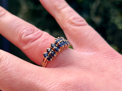 Vintage 9ct Gold Sapphire Ring