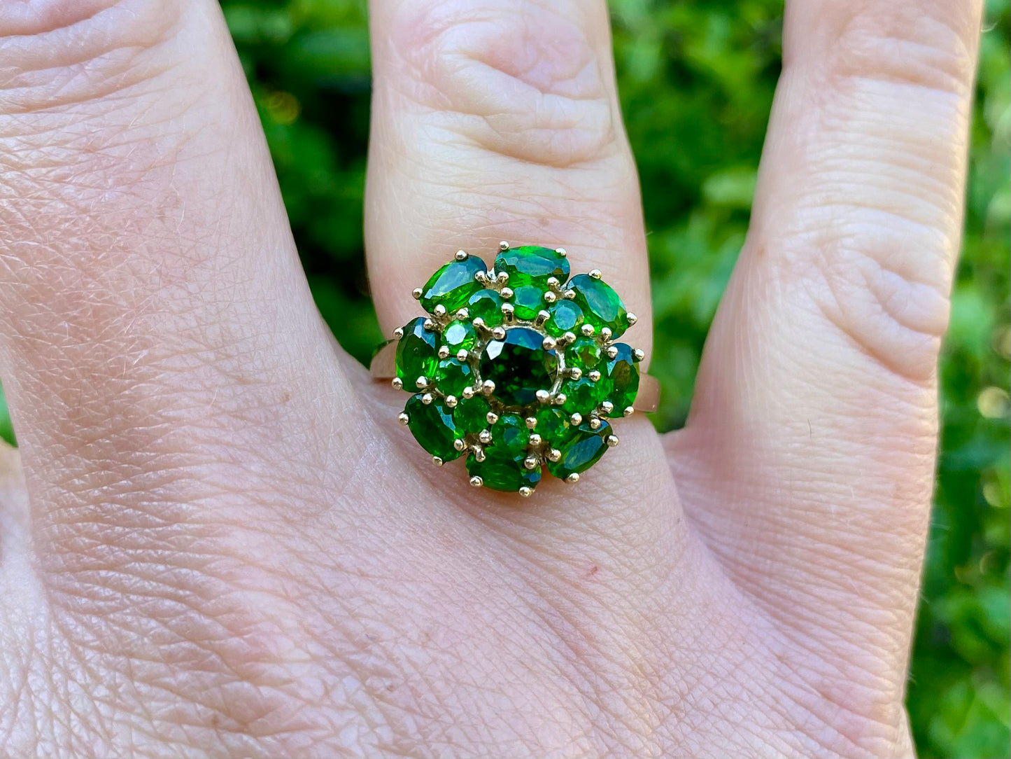 9ct Gold Diopside Ring