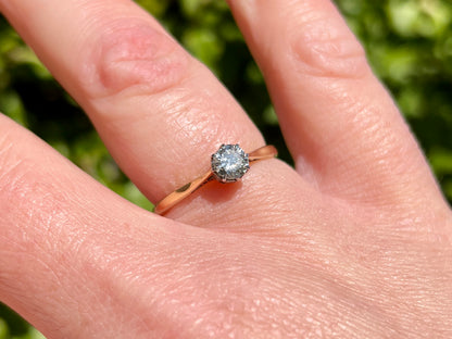 Vintage18ct Gold Diamond Solitaire Ring