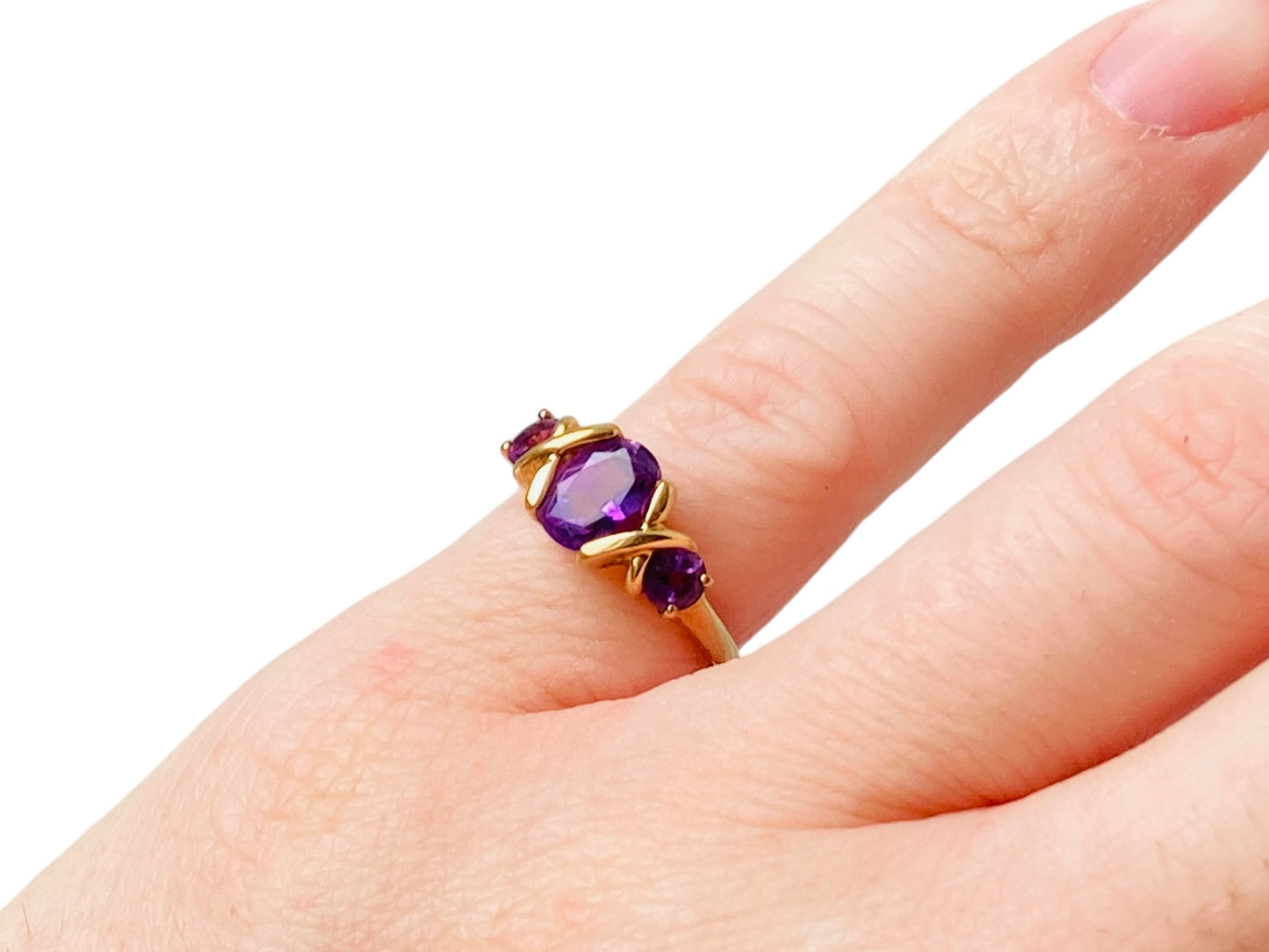 9ct Gold Amethyst Ring