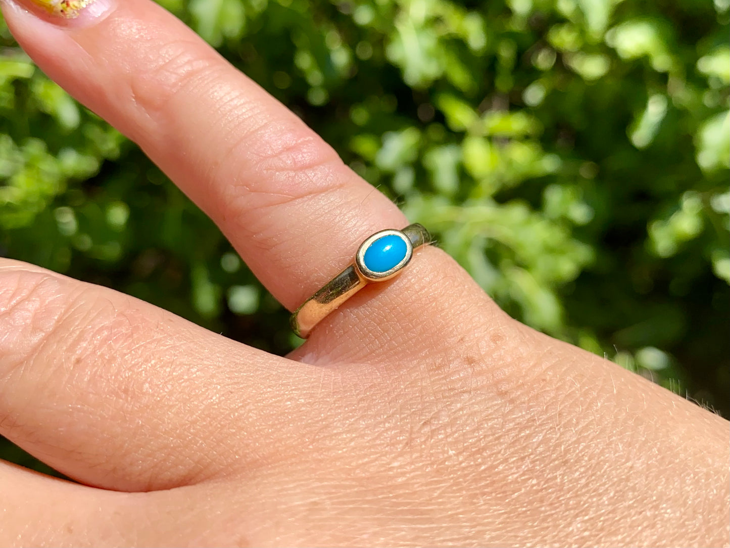 9ct Gold Turquoise Ring