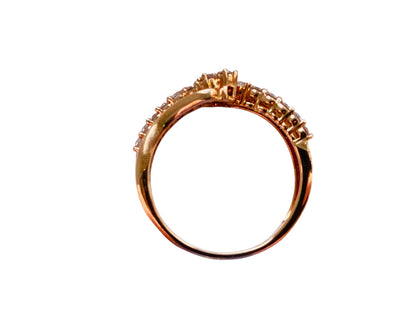 9ct Rose Gold Diamond Ring