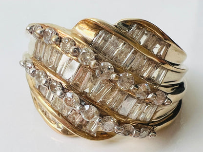10ct Gold Diamond Ring