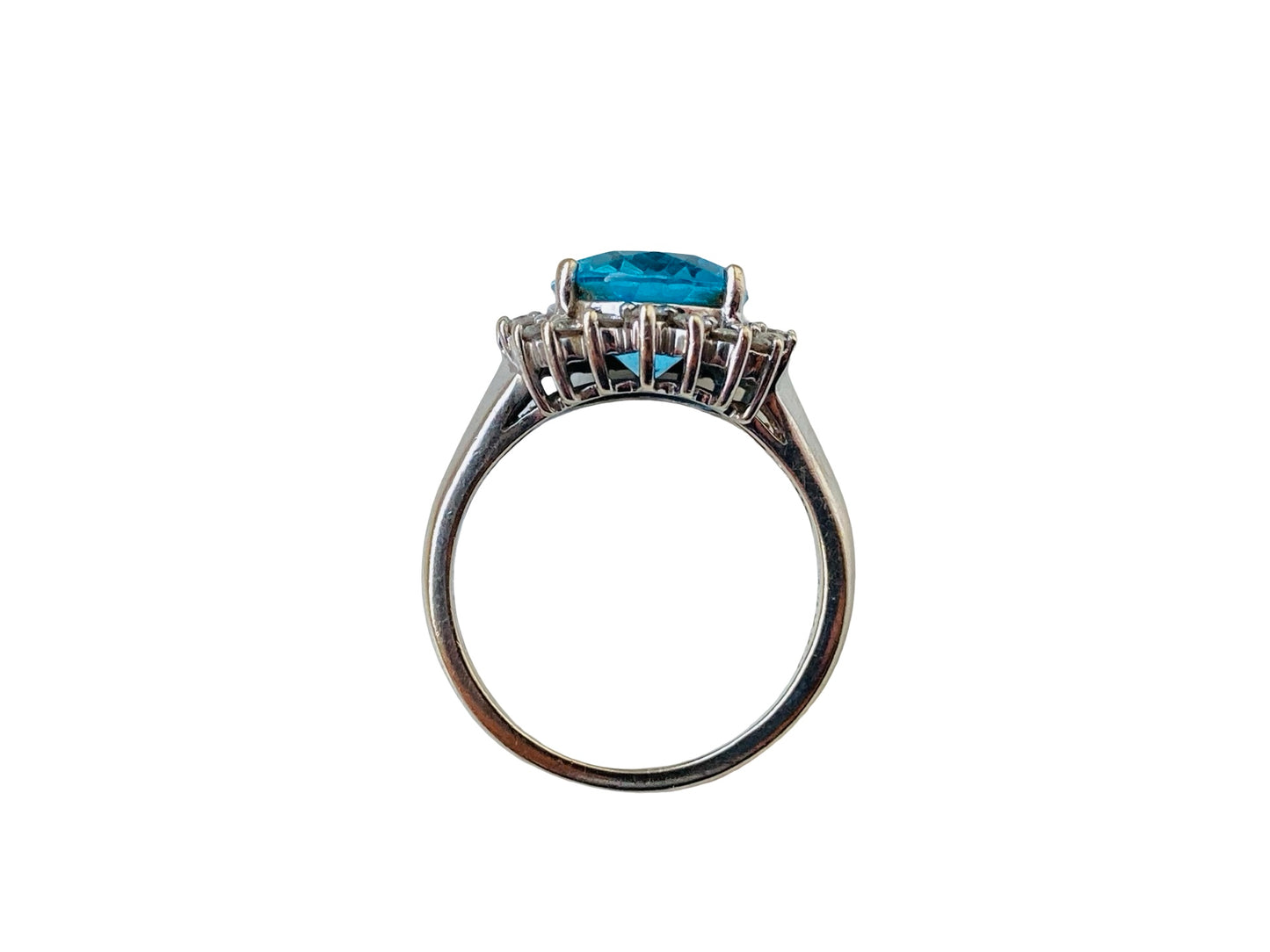 9ct Gold Topaz & Diamond Ring