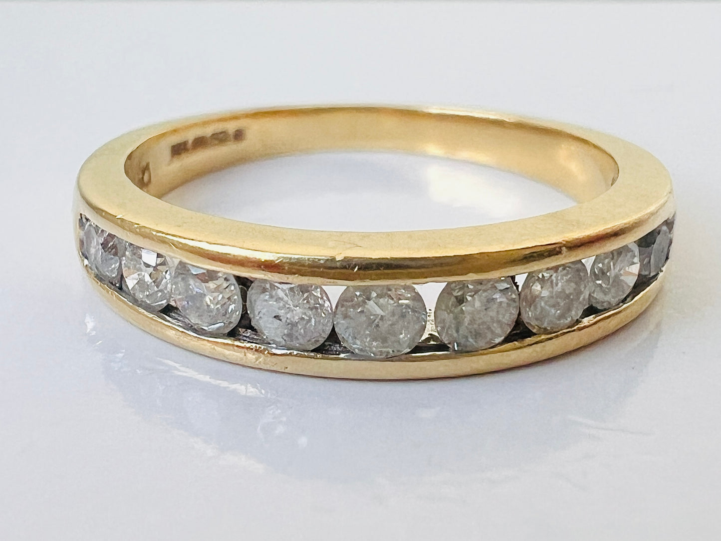 18ct Gold 0.50ct Nine-Stone Diamond Ring