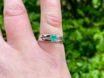 9ct Gold Emerald Ring