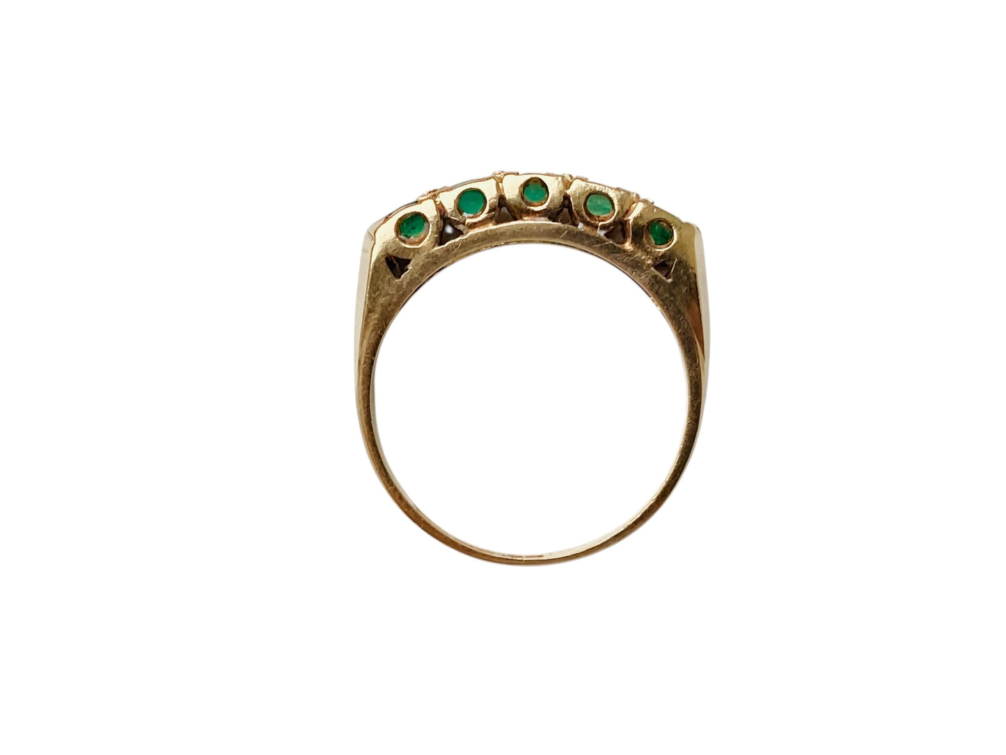 Vintage 9ct Gold Emerald Ring