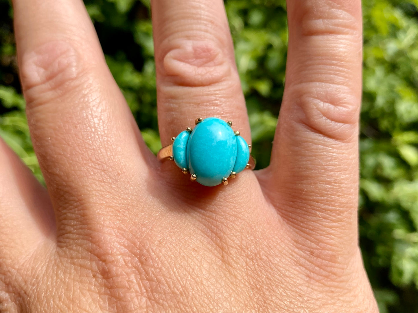 9ct Gold Turquoise Ring