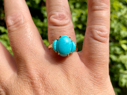 9ct Gold Turquoise Ring