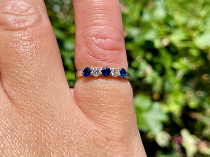 18ct Gold Sapphire & Diamond Ring