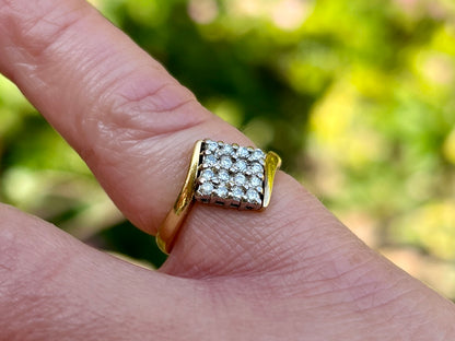 Vintage 18ct Gold Diamond Ring