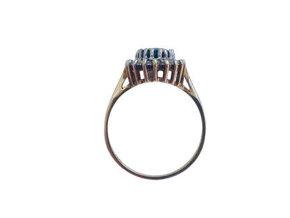 9ct Gold Sapphire & Diamond Ring