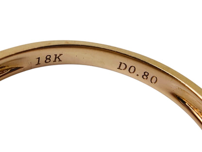 18ct Gold Champagne & White Diamond Ring