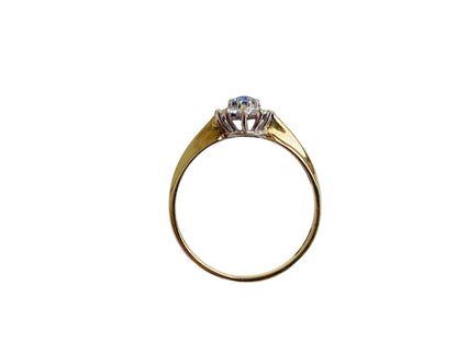 9ct Gold Sapphire & Diamond Ring