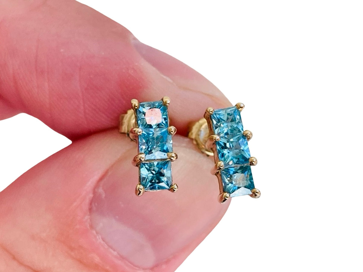 9ct Gold Topaz Earrings