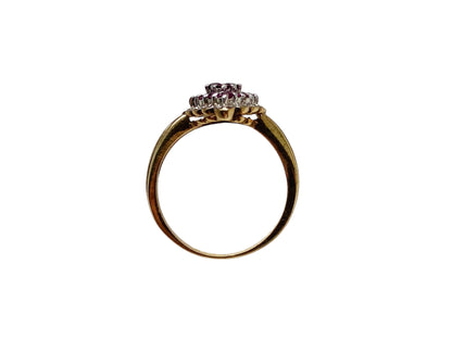9ct Gold Ruby & Diamond Ring