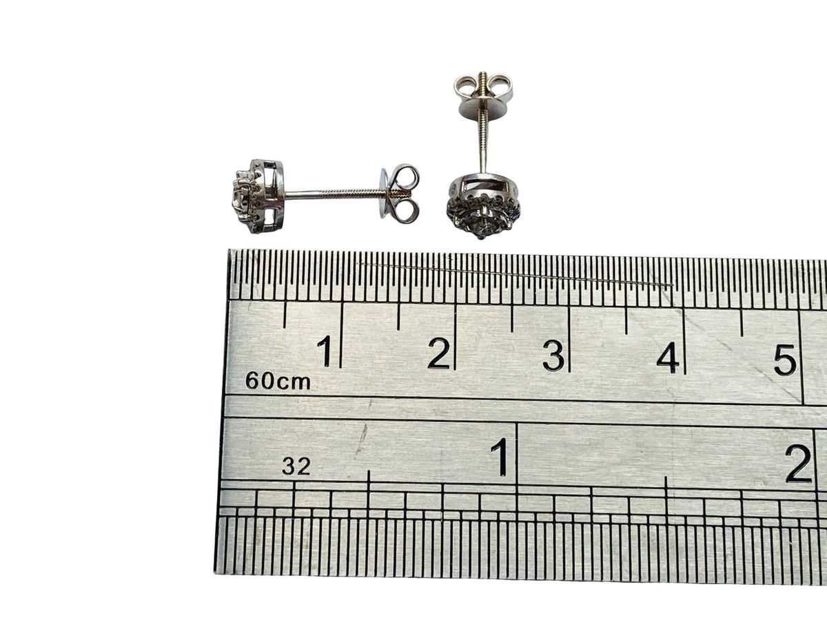 18ct Gold Diamond Earrings