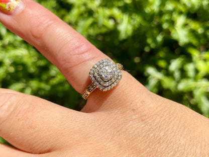 9ct Gold 0.51ct Diamond Ring