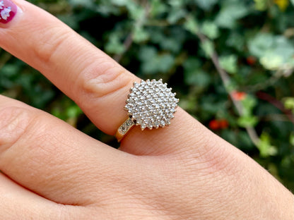 18ct Gold Diamond Cluster Ring