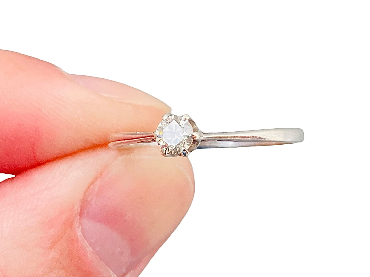 9ct Gold Diamond Solitaire Ring