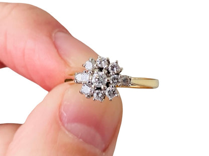 Vintage 18ct Gold Diamond Ring