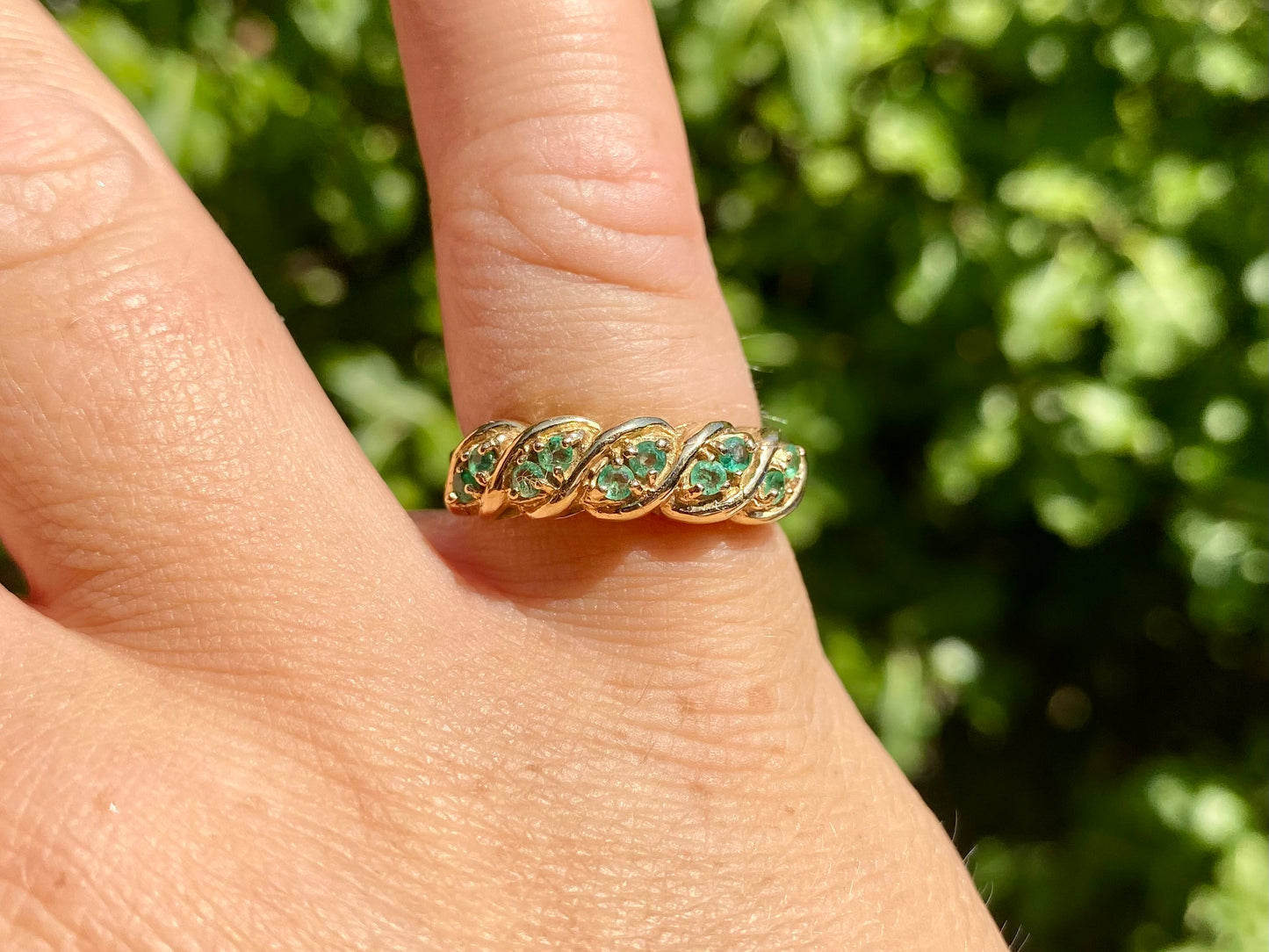 9ct Gold Emerald Ring