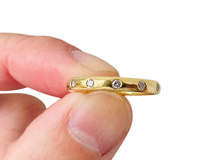 18ct Gold Five-Stone Diamond Band Ring