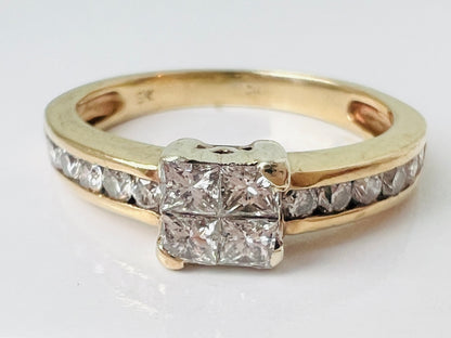9ct Gold Diamond Ring