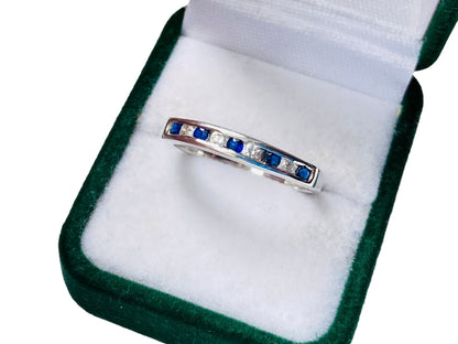 18ct Gold Sapphire & Diamond Ring