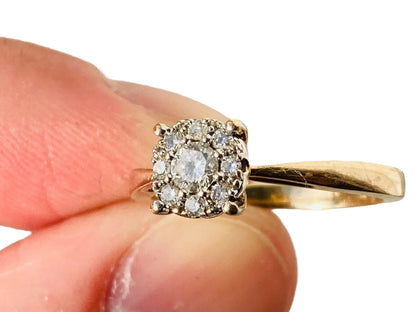 9ct Gold Diamond Ring