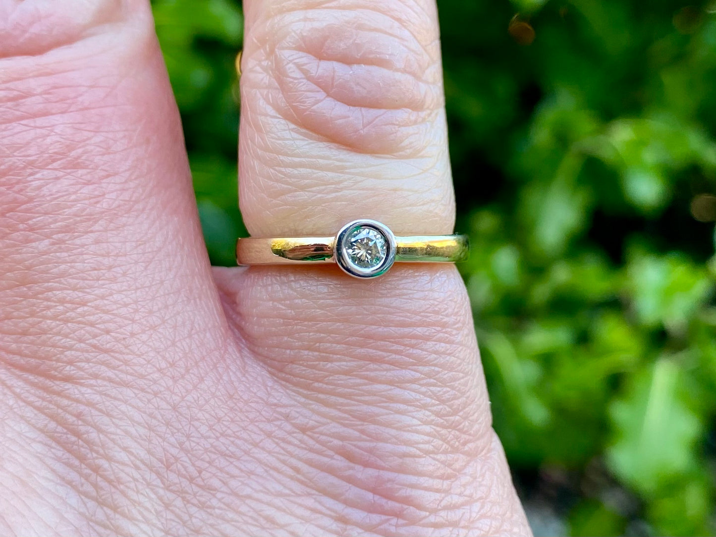 9ct Gold Diamond Solitaire Ring