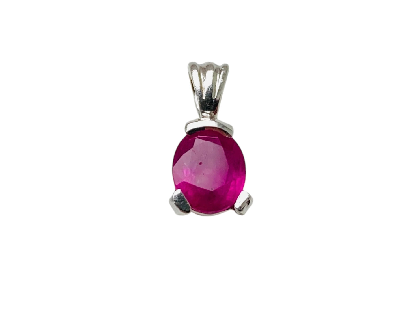 9ct Gold Pink Ruby Pendant