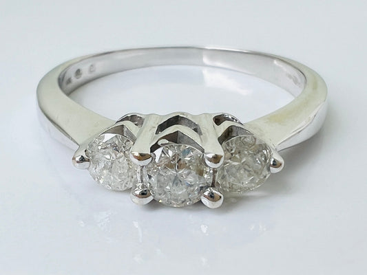 9ct Gold 0.50ct Diamond Trilogy Ring