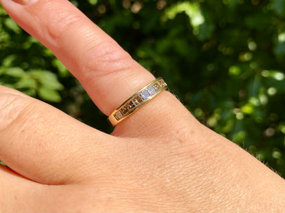 9ct Gold Champagne Diamond Ring