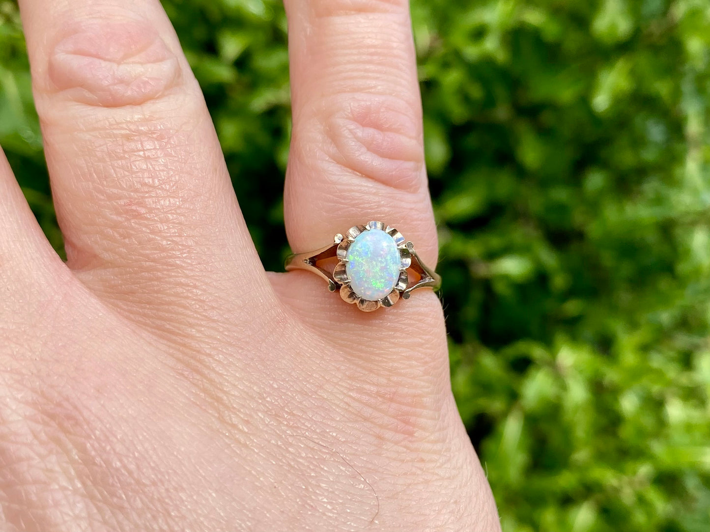 Vintage 9ct Gold Opal Ring