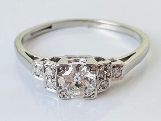 Antique 18ct Gold Diamond Ring