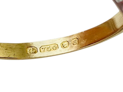 Vintage 18ct Gold Ruby & Diamond Ring