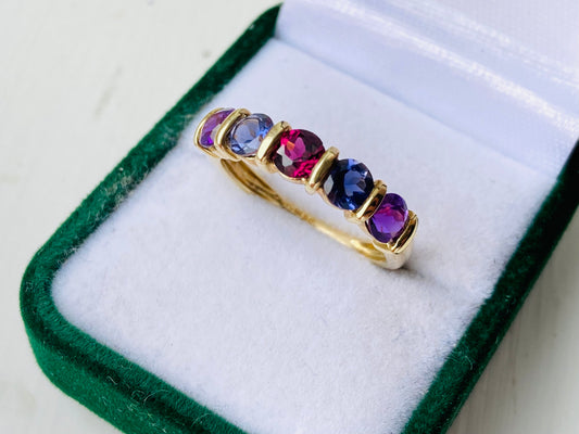 9ct Gold Amethyst Ring